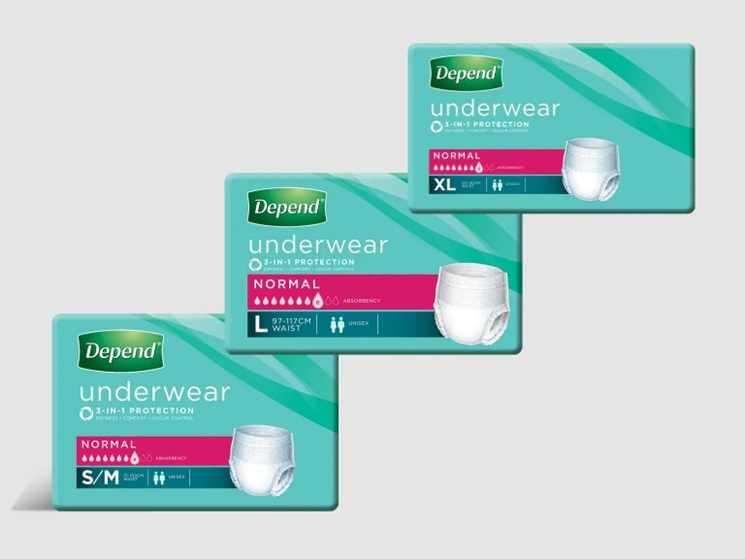 Depend & Poise Incontinence Pads