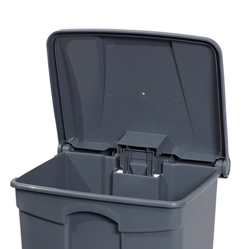 Grey Pedal Bin - 68L