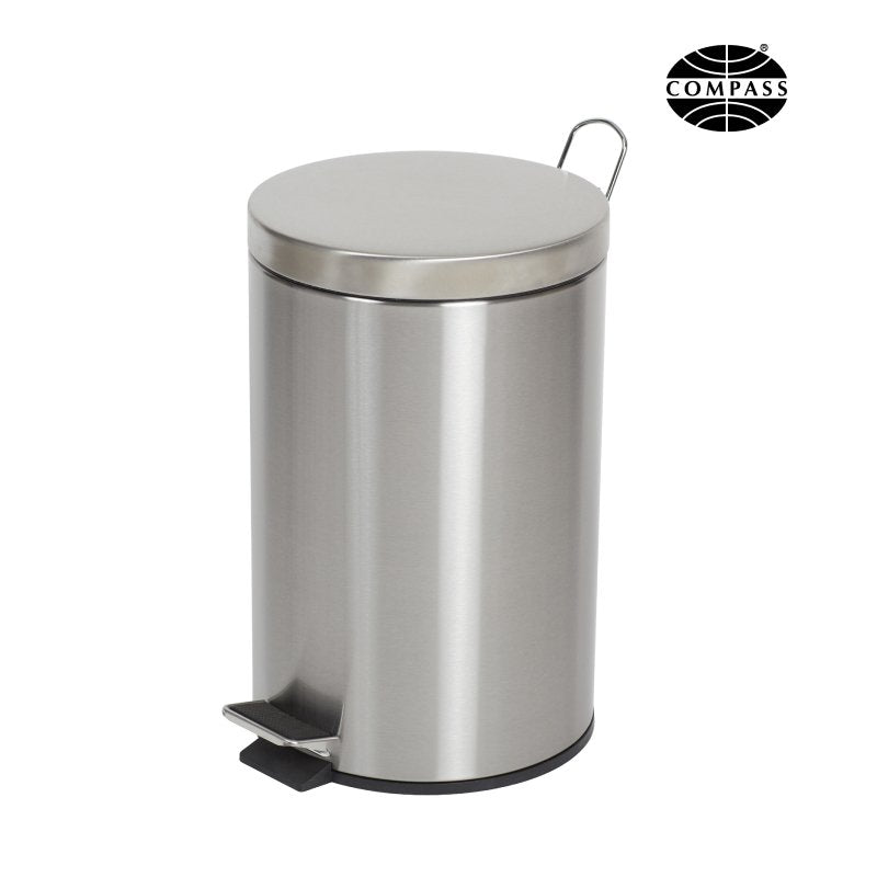 Stainless Steel Pedal Bin Round - 12L