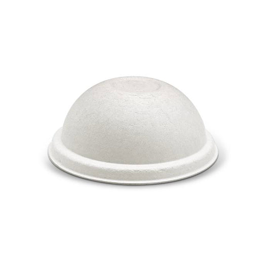 Bagasse White Dome Lid to suit 90mm Cold Cups