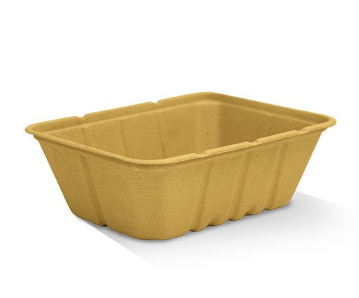 Sugarcane Unbleached Takeaway Tray - 1600ml