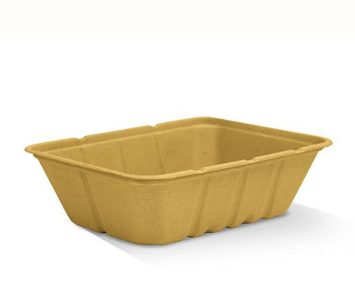 Sugarcane Unbleached Takeaway Tray - 1200ml