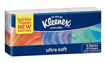 KLEENEX® Pocket Pack Facial Tissue