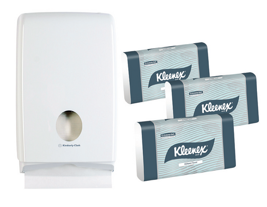 KLEENEX® Compact Towels & Dispenser Starter Pack