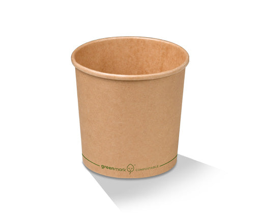 PLA Coated BrownBowl - 26oz (810ml)