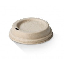 Bagasse Hot Cup Lid Natural -90mm